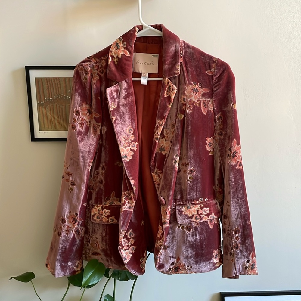 Hutch XS velvet blazer